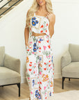 Lakelynn Square Neck Tank and Wide Leg Pants Set