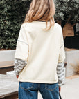 Ashley Striped Long Sleeve Two-in-one Top