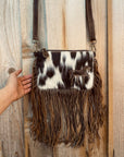 Horse Cowhide & Fringe Crossbody