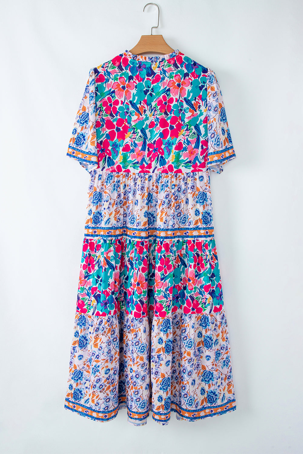 Siena Mixed Floral Short Sleeve Dress