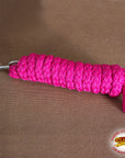 Horse Riding Poly Horse Roping Lead Rope Fuchsia 1/4X 8 Ft Snaps Hilason