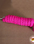 Horse Riding Poly Horse Roping Lead Rope Fuchsia 1/4X 8 Ft Snaps Hilason