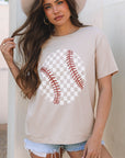 Checkered Baseball Graphic Tee