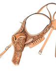 Hilason Western Leather Shoulder Rig Gun Holster 44/45 Caliber