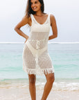 Allie Crochet Fishnet Beach Cover Up