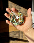 6 mm sterling silver pearls bracelet with maya jade natural