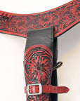 Hilason Western Right Hand Gun Holster Rig 22 Caliber Leather Cowboy
