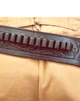 Hilason Western Right Hand Gun Holster Rig 38 Caliber Leather Cowboy