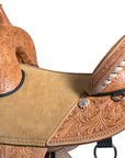 Western Classic Treeless Trail Barrel American Leather Saddle Hilason