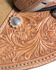 Western Classic Treeless Trail Barrel American Leather Saddle Hilason