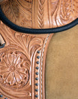 Western Classic Treeless Trail Barrel American Leather Saddle Hilason