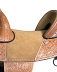 Western Classic Treeless Trail Barrel American Leather Saddle Hilason