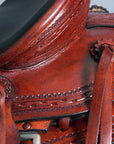 Western Horse Wade Saddle American Leather Ranch Roping Mahogany