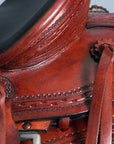 Western Horse Wade Saddle American Leather Ranch Roping Mahogany