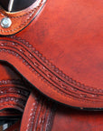 Western Horse Wade Saddle American Leather Ranch Roping Mahogany