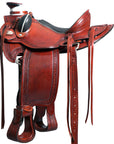 Western Horse Wade Saddle American Leather Ranch Roping Mahogany