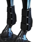 Hilason Western Horse Tack Leg Protection Deluxe Skid Bootsblack