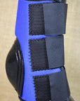 Hilason Western Horse Tack Leg Protection Deluxe Skid Boots - Blue