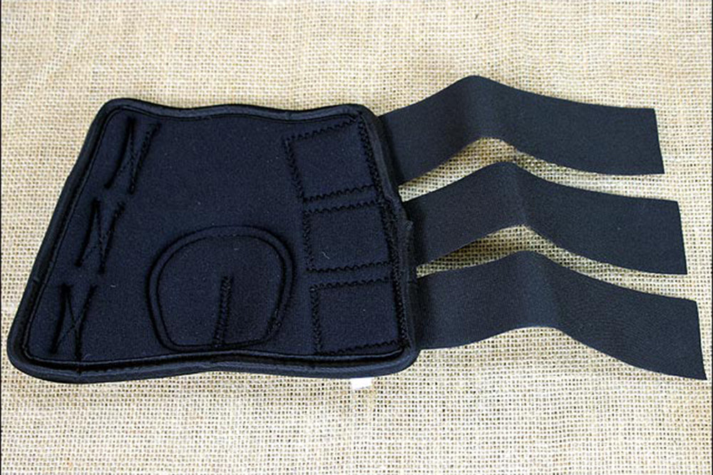 Hilason Western Horse Tack Leg Protection Deluxe Skid Boots - Blue