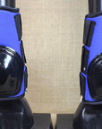 Hilason Western Horse Tack Leg Protection Deluxe Skid Boots - Blue