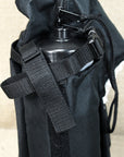 Hilason Western Saddle Bags W/ Bottle 600D Cordura Outer Black