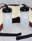 Hilason Western 600D Cordura Outer Saddle Bags W/ Bottle Brown
