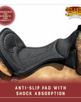 Hilason Anti Slip Cushion Grip Saddle Seat Cover With Cushion Black