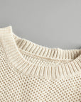 Elizabeth Netted Texture Pullover Sweater