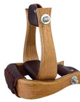 Hilason Western Tack Saddle Horse Wood Bell Stirrups Pair