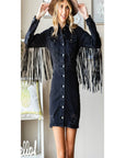 Fringe Western Mini Dress