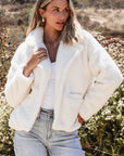 Kaia Button Pocketed Lapel Collar Jacket