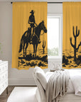 Desert Cowboy Window Curtain 52"x63" Made in America