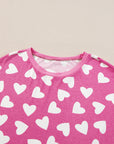 Valentine Heart Top and Shorts Set