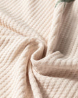 Colorblock Waffle Knit Raglan Sleeve Top