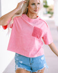Jolene Lace Patch Pocket T-Shirt