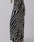 Zebra Stripe Wide Leg Pants