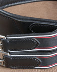 Hilason Padded Leather Horse English Saddle Girth Cinch Roller Buckles
