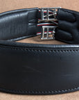Hilason Padded Leather Horse English Saddle Girth Cinch Roller Buckles