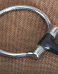 5" Hilason Western Sweet Iron Ring Stainless Steel Horse Black Mouth Bit