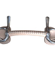 5" Hilason Western Trotting Leather Covered Mullen Mouth Horse Bit