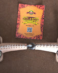 5" Hilason Western Trotting Bit Leather Covered Horse Bit W/ Jointed Mouth