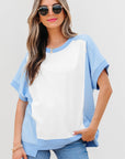 Waverly Exposed Seam Crew Neck Top