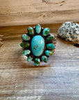 Cuff - Sterling silver Cuff Bracelet with Sonoran turquoise