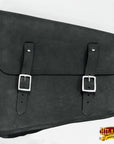 Motorcycle Bike Right Side Saddle Bag Leather Rigid Flap Solo Western