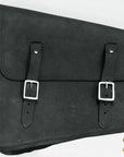 Motorcycle Bike Right Side Saddle Bag Leather Rigid Flap Solo Western