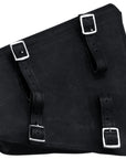 Motorcycle Bike Right Side Saddle Bag Leather Rigid Flap Solo Western