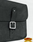 Motorcycle Bike Right Side Saddle Bag Leather Rigid Flap Solo Western