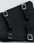 Motorcycle Bike Right Side Saddle Bag Leather Rigid Flap Solo Western