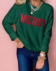 MERRY Christmas Raglan Sleeve Sweater