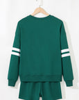 Varsity Stripe Sweatshirt and Short Set